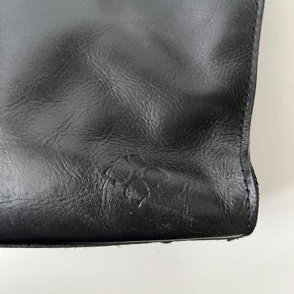 Patricia Nash Black Leather Tote Shoulder Bag Purse Studded Zancona Heritage - Picture 4 of 8